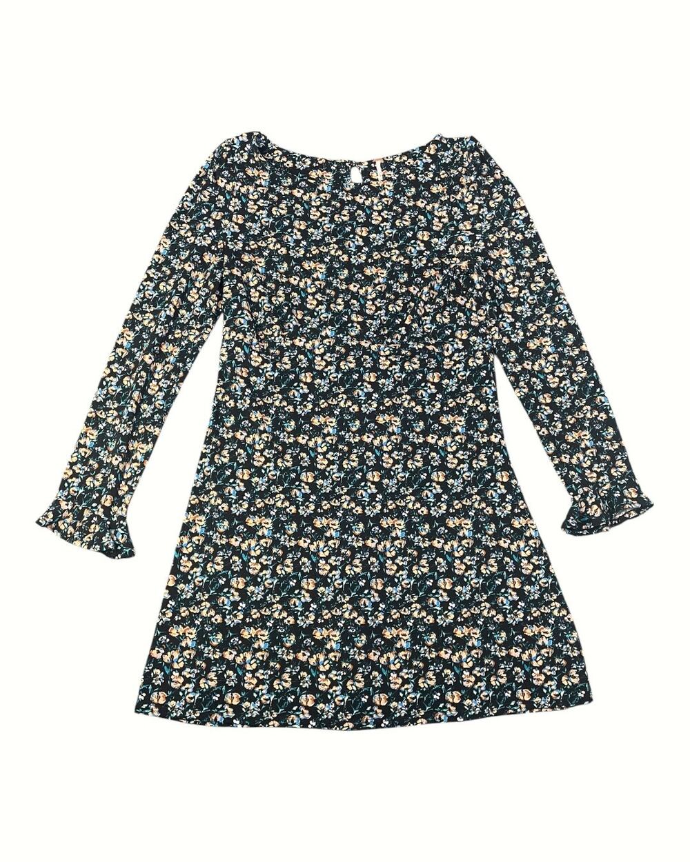 Free People Women’s Large Long Sleeve Floral Midi Dress